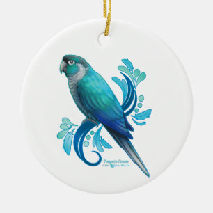 Décoration En Céramique Conure turquoise