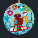 Décoration En Céramique Cool Horse Surfer Dude Summer Fun Beach Party<br><div class="desc">Cool Horse Surfer Dude Summer Fun Beach Party 

 "cheval" "beach party" "été fun" "animaux" "drôle" "cool" "plage" "surf" "surfer" "lunettes de soleil" "surf" "beach ball" "palmiers" "fleurs" "boisson"</div>