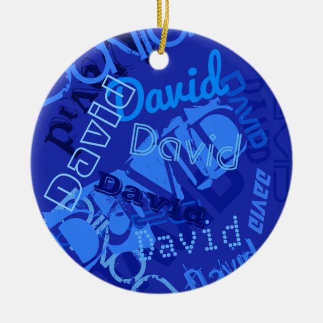 Décoration En Céramique Cool Tout nom Collage (Devant)