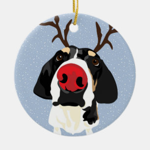 Décoration En Céramique Coonhound Rudolph