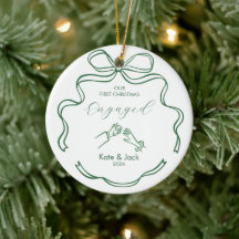 Coquette Vert Premier Noël Fiancé Sur Mesure