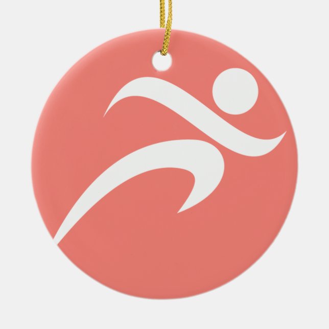 Décoration En Céramique Coral rose courant (Devant)