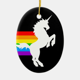 Décoration En Céramique Corey Tiger 80s Retro Unicorn Arc en ciel