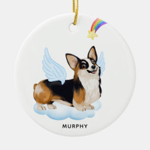 Décoration En Céramique Corgi Angel Chien Personnalisé Animaux Perdus de C