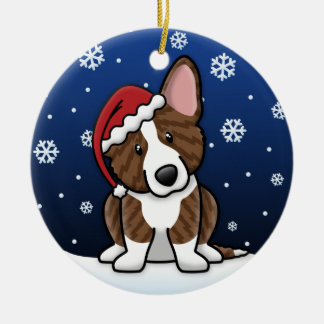 Décoration En Céramique Corgi Brindle de Gallois de cardigan de bande