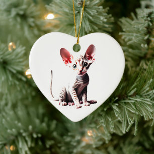 Décoration En Céramique Cornique personnalisé Rex Kitten