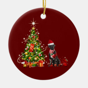 Décoration En Céramique corso de canne avec Casquette Scafe Noël