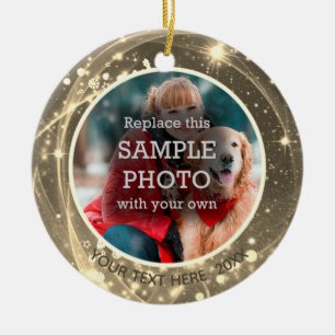 Décoration En Céramique Cosmic Stars Gold Two Photo