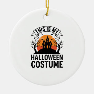 Décoration En Céramique Costume drôle d'Halloween Maison hantée Vintage Sh