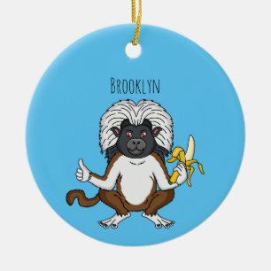 Décoration En Céramique Cotton Top Tamarin montoon est une illustration
