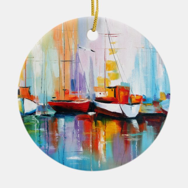 Décoration En Céramique Couchette de bateau (Devant)