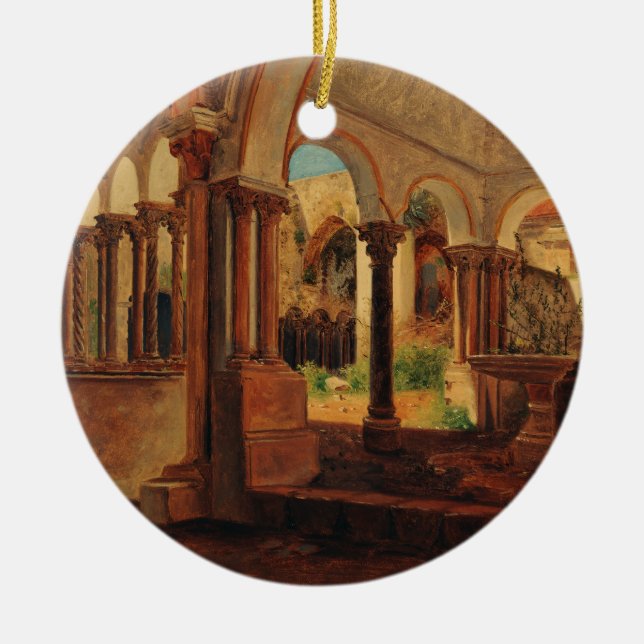 Décoration En Céramique Cour du monastère déserté (Devant)