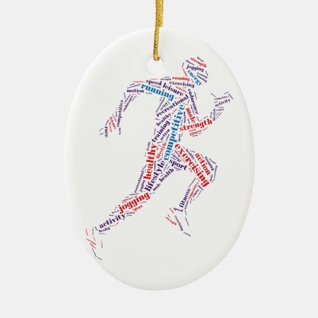 Décoration En Céramique Coureur (Devant)