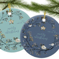 Couronne de Noël hiver bleu glace | Nouvel An