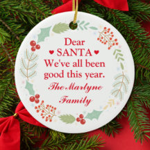 Couronne de photo de famille de Noël Santa a été s