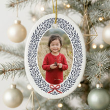 Couronne élégante avec noeud pour photo de Noël