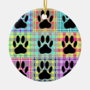 Décoration En Céramique Courte de lit à motif de patte de chien