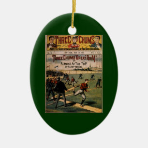 Décoration En Céramique Couverture du magazine Vintage Sports Baseball Thr