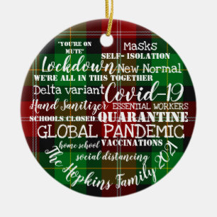 Décoration En Céramique covid19 2021 l'année des vaccinations 