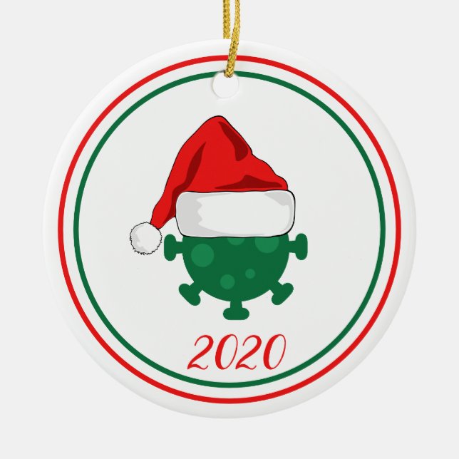 Décoration En Céramique Covid Corinavirus Pandemic Global 2020 (Devant)