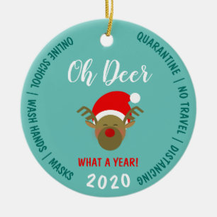 Décoration En Céramique Covid Funny Christmas 2020