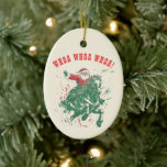 Décoration En Céramique Cowboy Santa Claus Amusant Western Rodeo Horse<br><div class="desc">Cowboy Santa Claus Amusant Western Rodeo Horse Noël Fêtes de Noël Céramique Ornement</div>