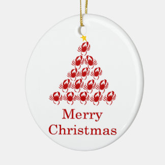 Décoration En Céramique Crabe de Joyeux Noël