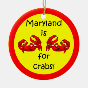Décoration En Céramique Crabes du Maryland