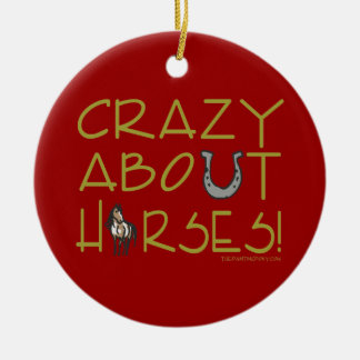 Décoration En Céramique Crazy à propos des chevaux