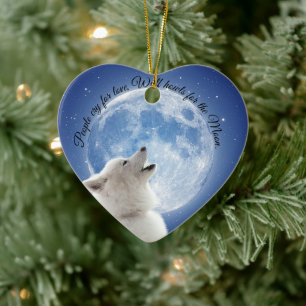 Décoration En Céramique Créez vos propres loups adorables Blue Moon Sky