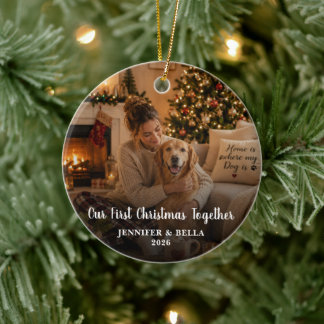 Décoration En Céramique Créez votre propre photo de chien pour le premier