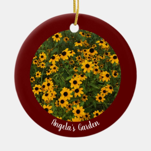 Décoration En Céramique Créez votre propre photo personnalisée en rouge fo (Devant)