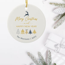 Crème Doodle arbres de Noël, rennes, étoiles,