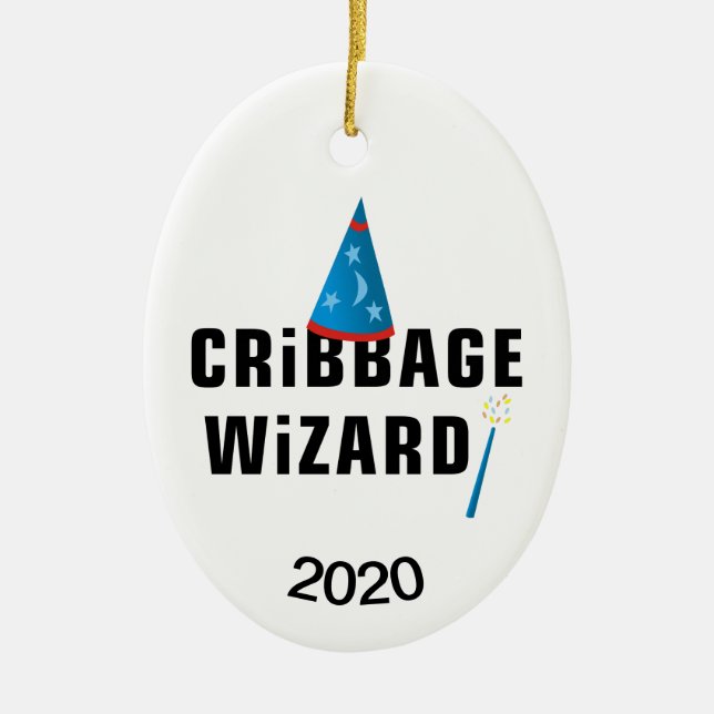 Décoration En Céramique Cribbage Wizard (Devant)