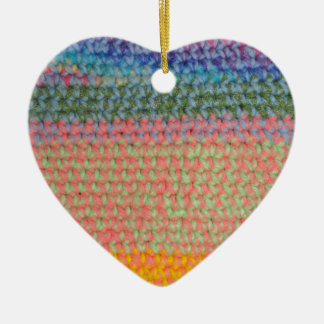 Décoration En Céramique Crochet multicolore