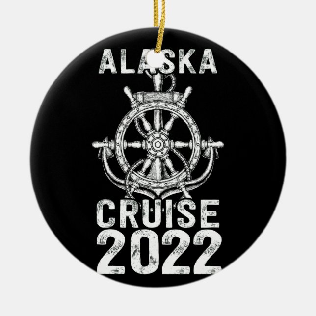 Décoration En Céramique Croisière Alaska 2022 à capuchon (Devant)