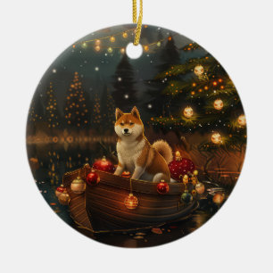 Décoration En Céramique Croisière festive de Noël à Akita