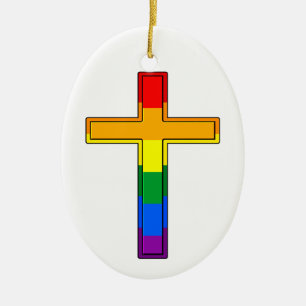 Décoration En Céramique Croix Gay