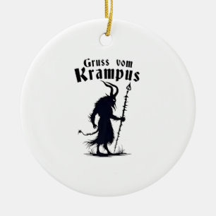 Décoration En Céramique Cruss Vom Krampus Noël Xmas Diable Effrayant