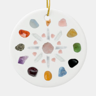 Décoration En Céramique *~* Crystal Energy Gemstone Chakra