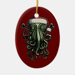 Décoration En Céramique Cthulhu Claus