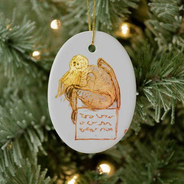 Décoration En Céramique Cthulhu sketch by Lovecraft (Arbre)