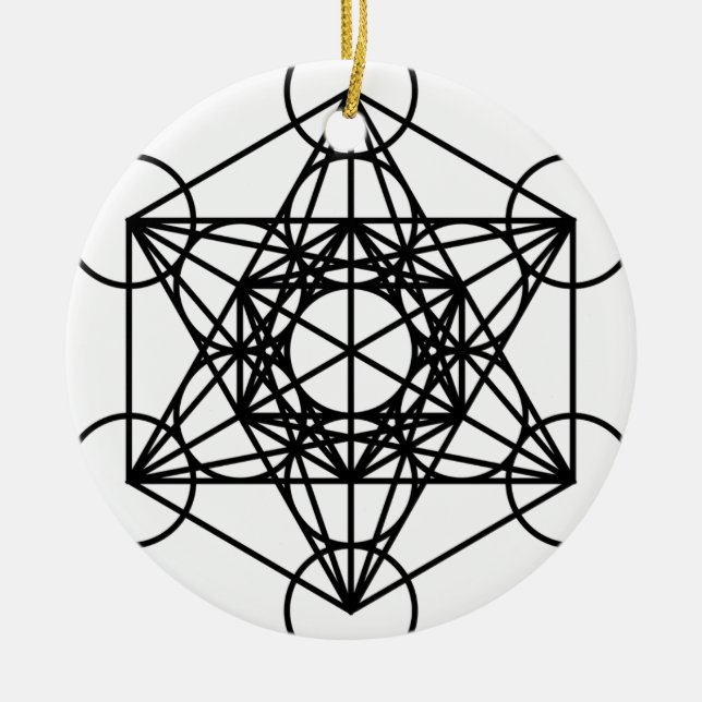 Décoration En Céramique Cube en Metatrons (Devant)