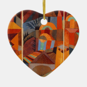 Décoration En Céramique Cubisme Abstrait coloré Klee Temple Gardens