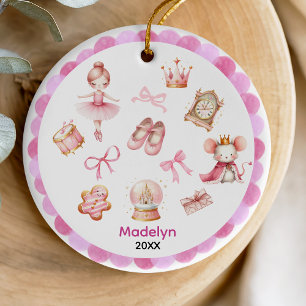 Décoration En Céramique Cuisine coquette arc Nutcracker ballerine rose