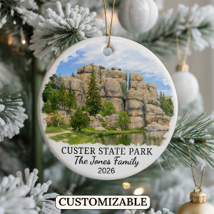 Décoration En Céramique Custer State Park Personnalisé sur mesure Dakota d