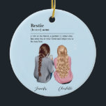 Décoration En Céramique Custom Soul Sister Definition<br><div class="desc">I can customize everything from hair color to clothing style for your product. If you want any adjustments, just message me, and it's free of charge. The Custom Soul Sister Definition Ceramic Ornament is a beautiful and unique gift that celebrates the special bond between two close friends who are more...</div>