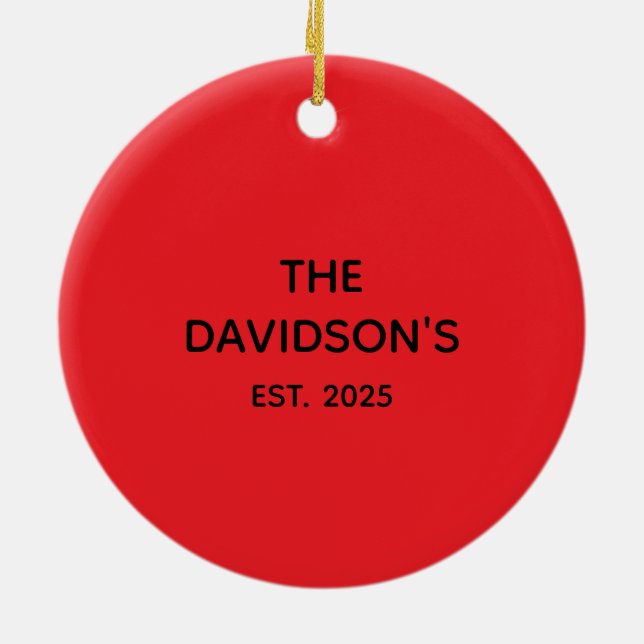 DÉCORATION EN CÉRAMIQUE CUSTOMISABLE ORNAMENTS (Dos)