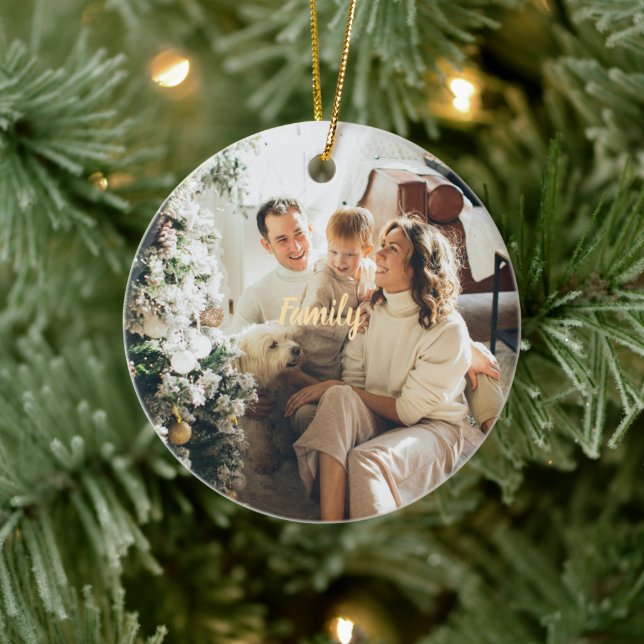 Décoration En Céramique Customizable Lovely Family Christmas Ornament (Arbre)
