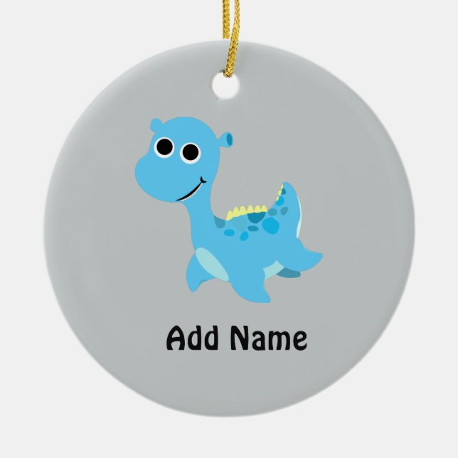 Décoration En Céramique Cute Blue Nessie (Devant)